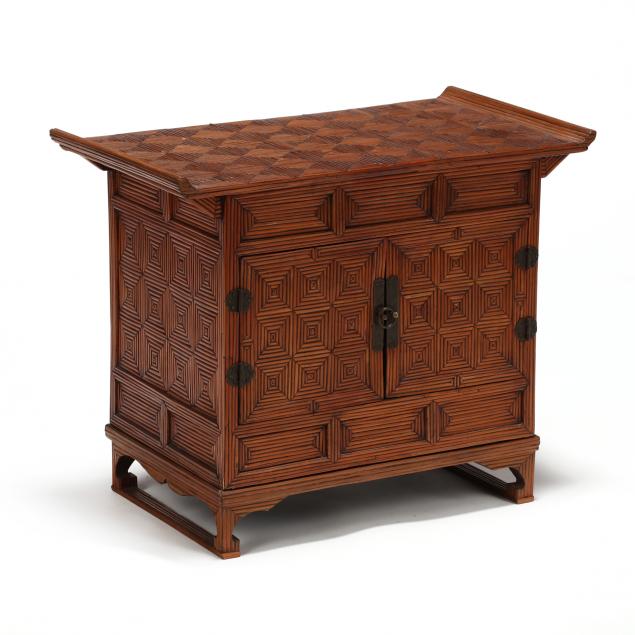 a-korean-two-door-parquetry-inlaid-cabinet