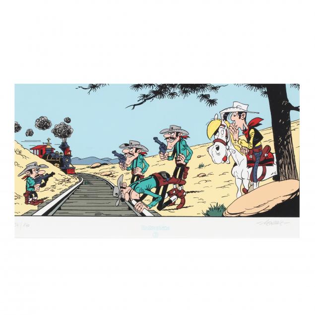 framed-lucky-luke-cartoon