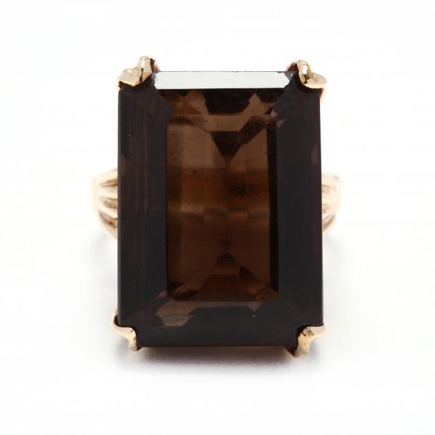 14kt-gold-and-smoky-quartz-ring