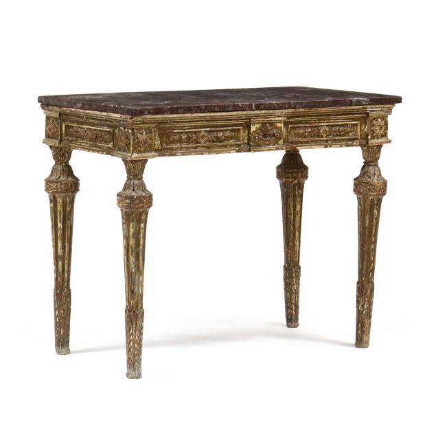 antique-louis-xvi-style-marble-top-console-table