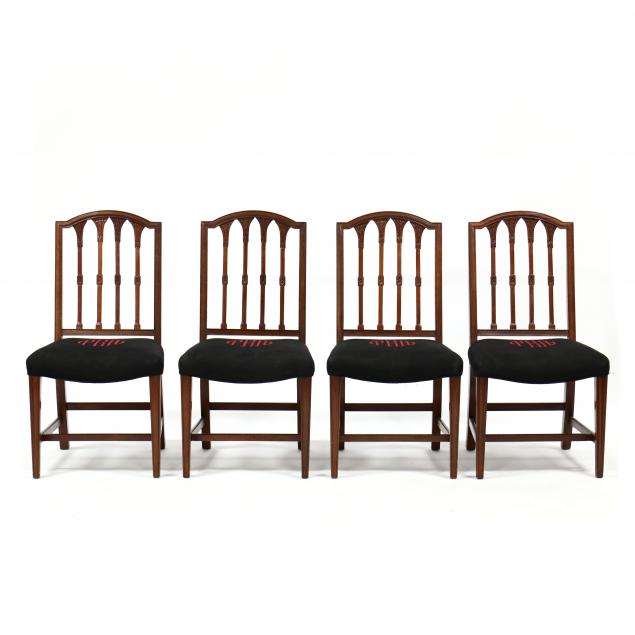 baker-set-of-four-hepplewhite-style-carved-mahogany-side-chairs