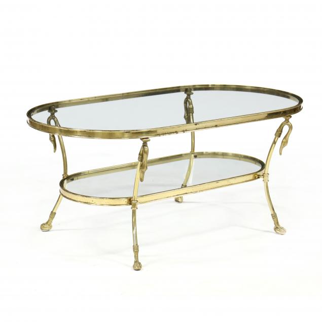 neoclassical-style-figural-brass-and-glass-coffee-table