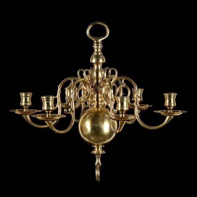 colonial-style-brass-candle-chandelier