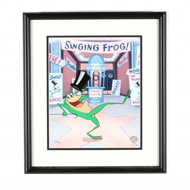 a-michigan-j-frog-singing-frog-sericel-warner-bros-1998