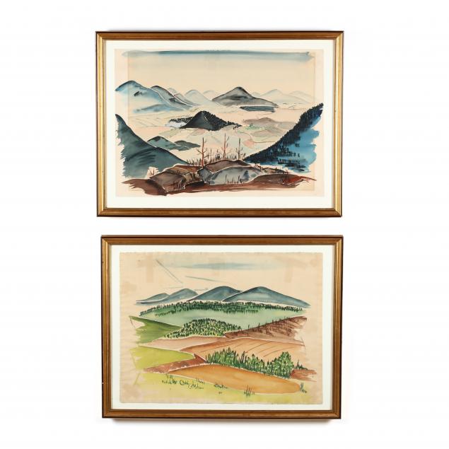 a-pair-of-vintage-landscape-watercolors