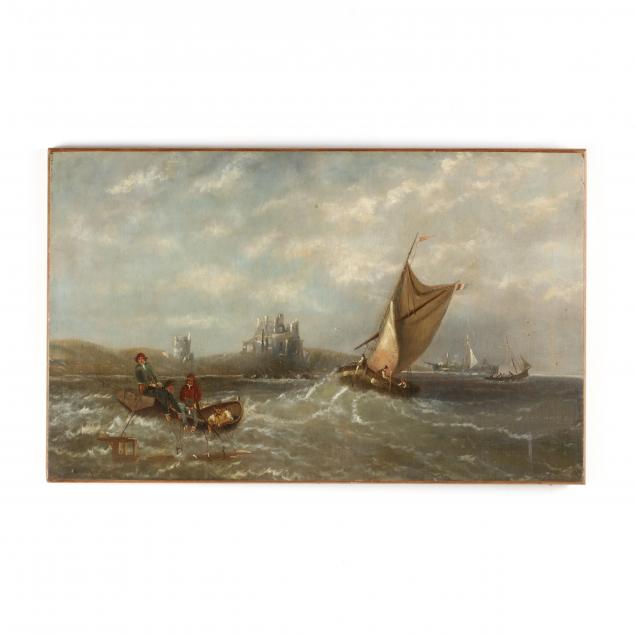 antique-dutch-school-painting-nautical-scene