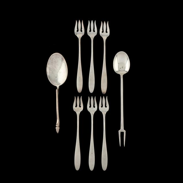 a-grouping-of-cocktail-hour-sterling-silver-flatware