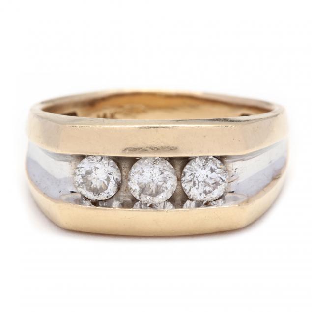 gent-s-14kt-bi-color-gold-and-diamond-ring