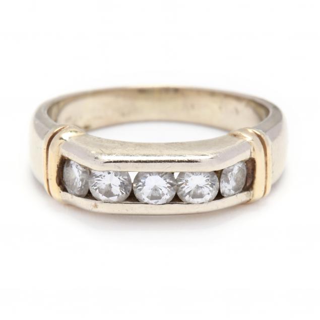 gent-s-14kt-bi-color-gold-and-diamond-band-ring