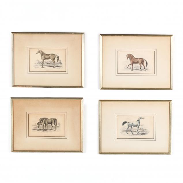 group-of-four-19th-century-horse-engravings