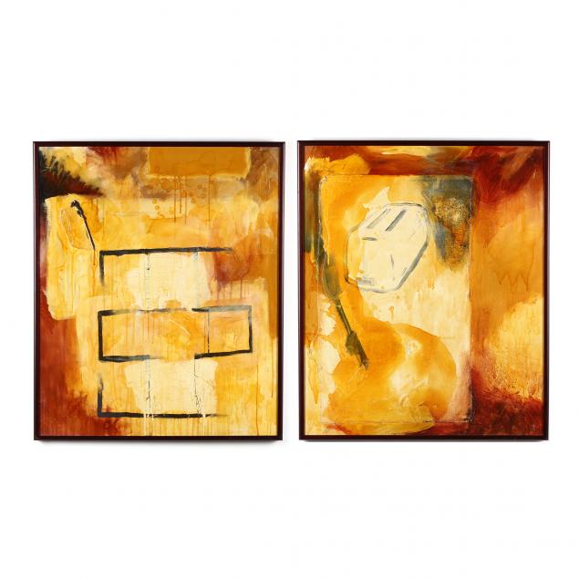 kelly-pollock-mn-b-1974-a-pair-of-abstract-earth-tone-paintings