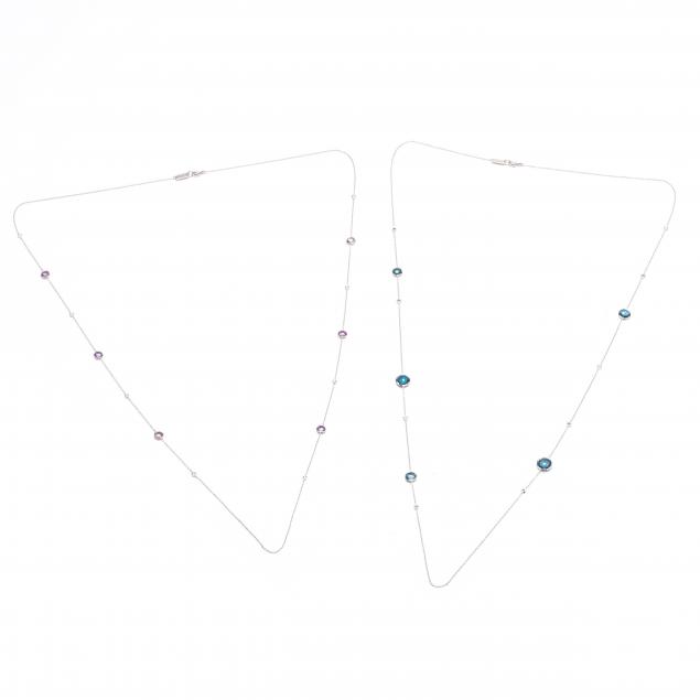 two-sterling-silver-and-gem-set-necklaces-ippolita