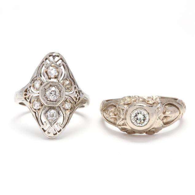 two-gold-and-diamond-rings