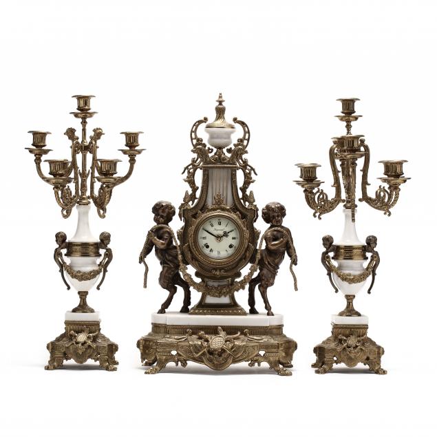 louis-xvi-style-ormolu-and-marble-three-piece-mantel-clock-set