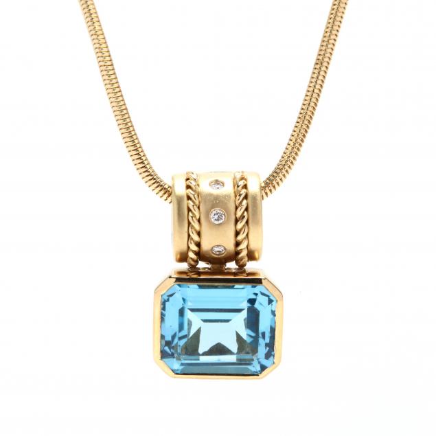 18kt-gold-blue-topaz-and-diamond-necklace