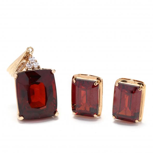 14kt-gold-garnet-and-diamond-jewelry-suite