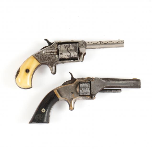 two-late-19th-century-spur-trigger-revolvers