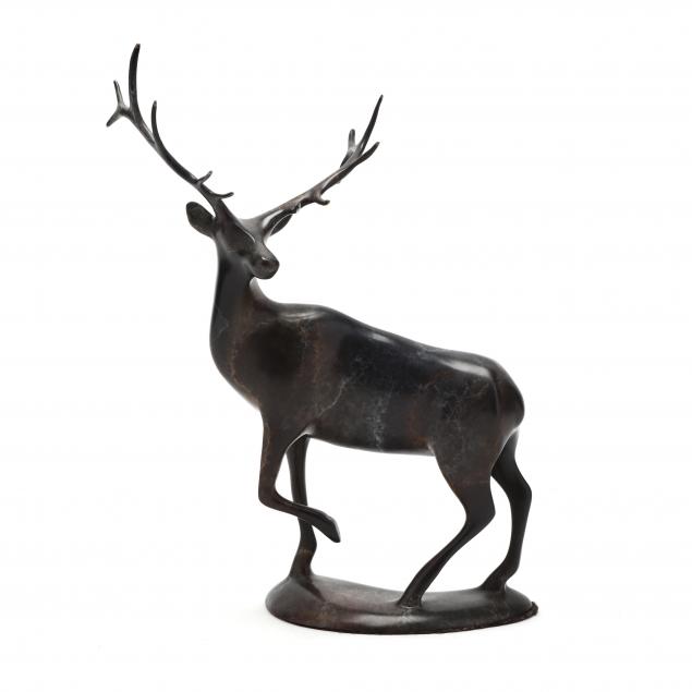 robert-deurloo-id-20th-century-bronze-elk