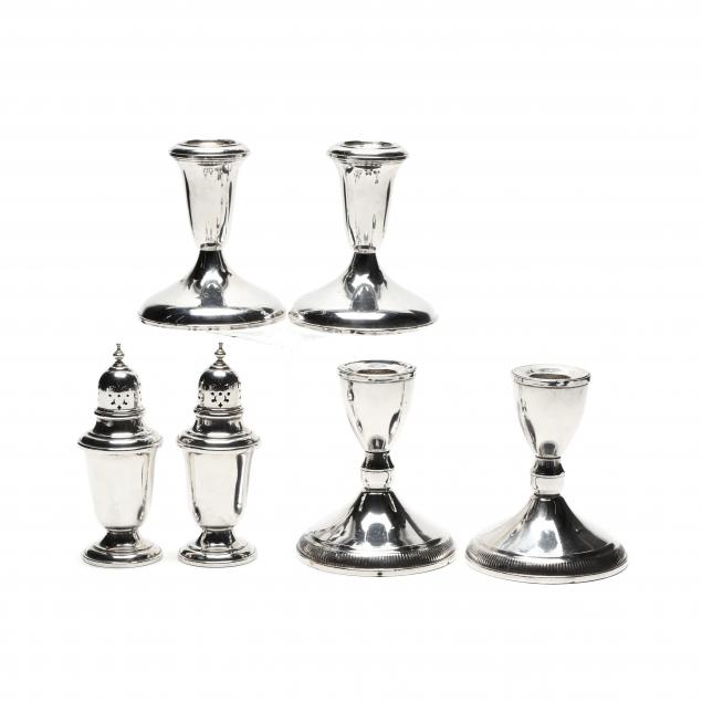 a-grouping-of-sterling-tableware