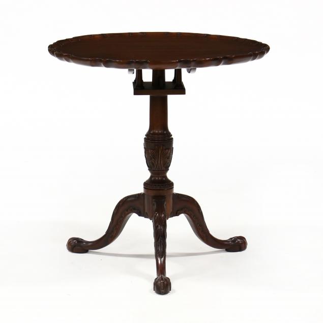 henkel-harris-irish-chippendale-style-carved-mahogany-tilt-top-tea-table