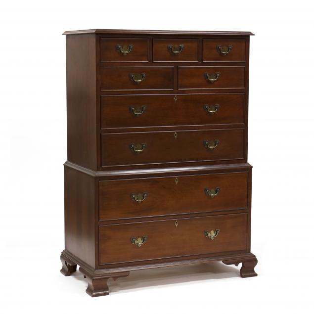 ephraim-marsh-chippendale-style-semi-tall-chest-of-drawers