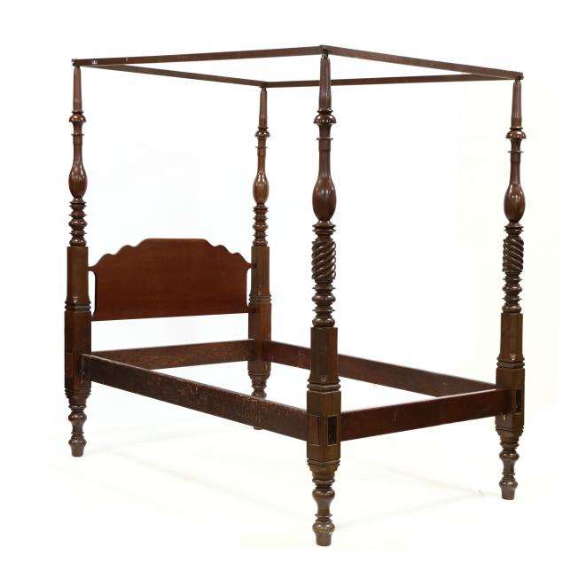 american-classical-mahogany-full-size-tall-post-bed