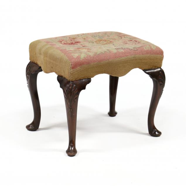 antique-queen-anne-style-mahogany-ottoman