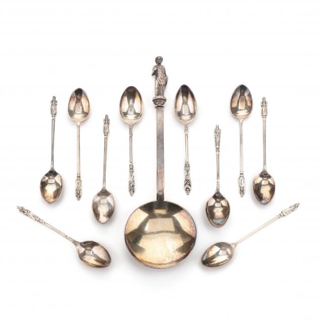 collection-of-victorian-silverplate-apostle-spoons