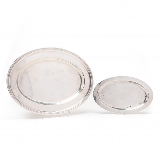 two-sterling-silver-oval-platters