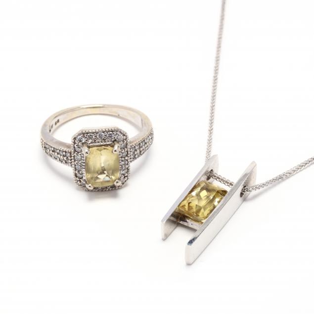 two-gold-and-yellow-beryl-jewelry-items