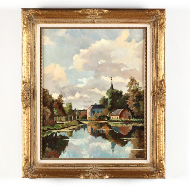 a-vintage-dutch-painting-of-a-quiet-village
