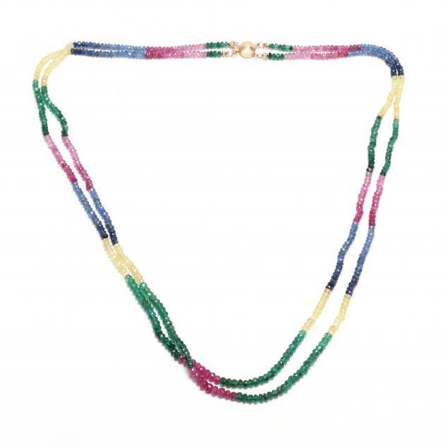 two-strand-multi-color-gemstone-necklace