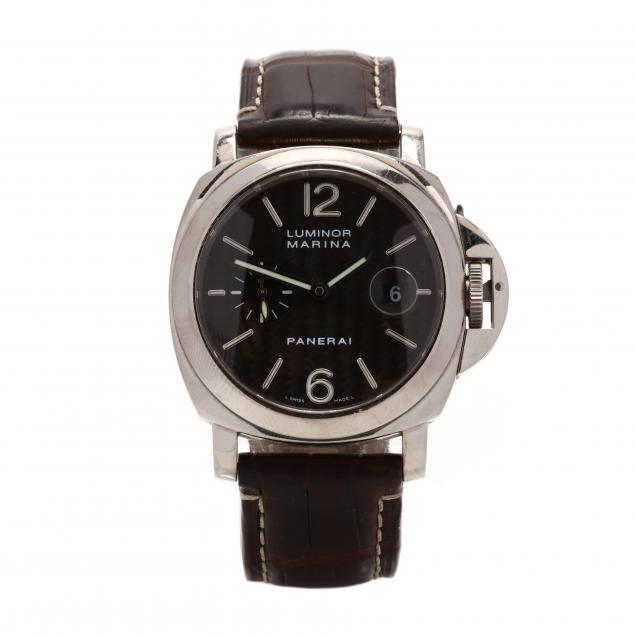 gent-s-18kt-white-gold-luminor-marina-pam-180-automatic-watch-panerai