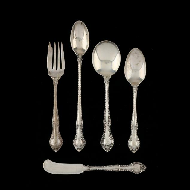 Gorham English Gadroon Sterling Silver Place Soup Spoon – 6 3/4” – Antique Flatware