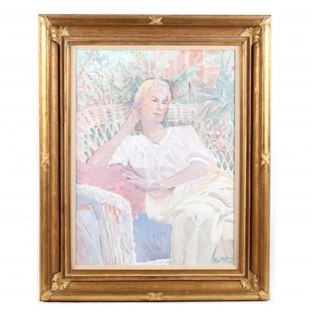 myrtle-jones-ga-1913-2005-large-portrait-of-a-seated-woman-on-a-terrace