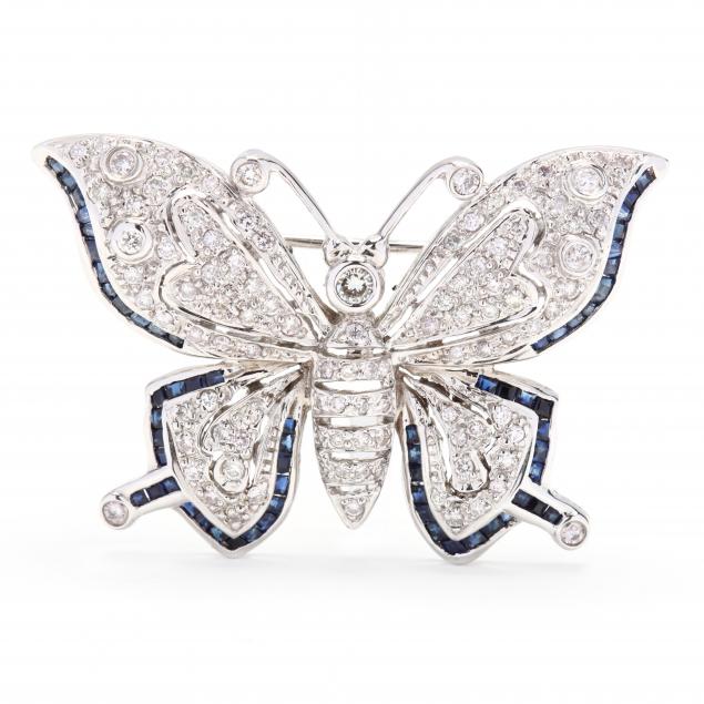 18kt-white-gold-sapphire-and-diamond-butterfly-brooch