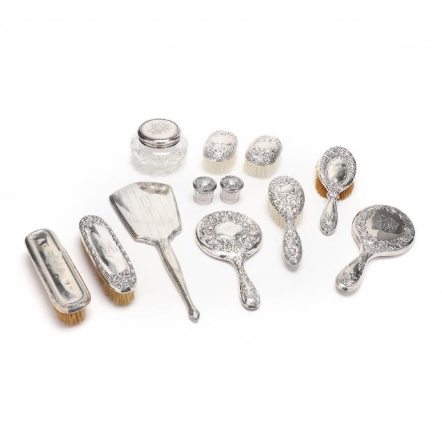 a-group-of-sterling-silver-vanity-items