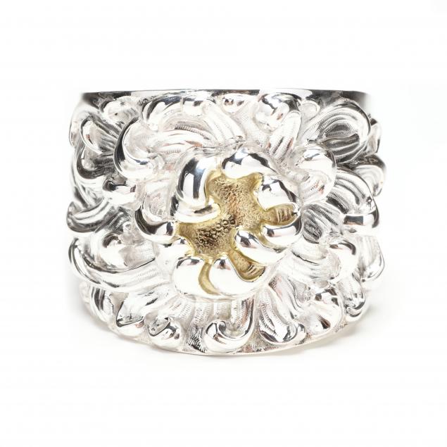 sterling-silver-chrysanthemum-cuff-galmer-new-york