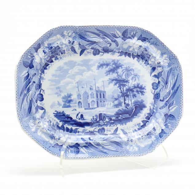 antique-blue-transferware-platter