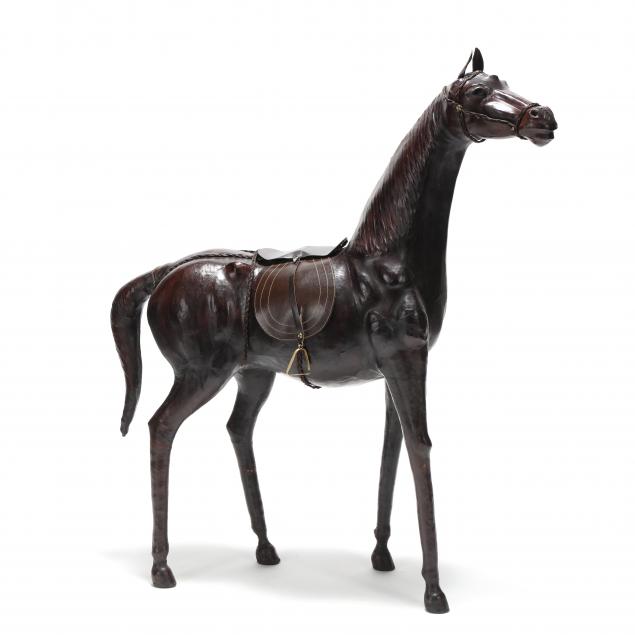 large-decorative-leather-wrapped-horse
