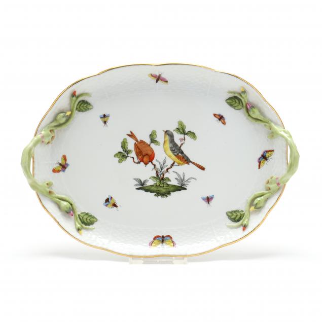 herend-porcelain-handled-tray
