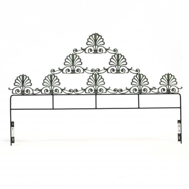 hollywood-regency-style-painted-iron-king-size-headboard