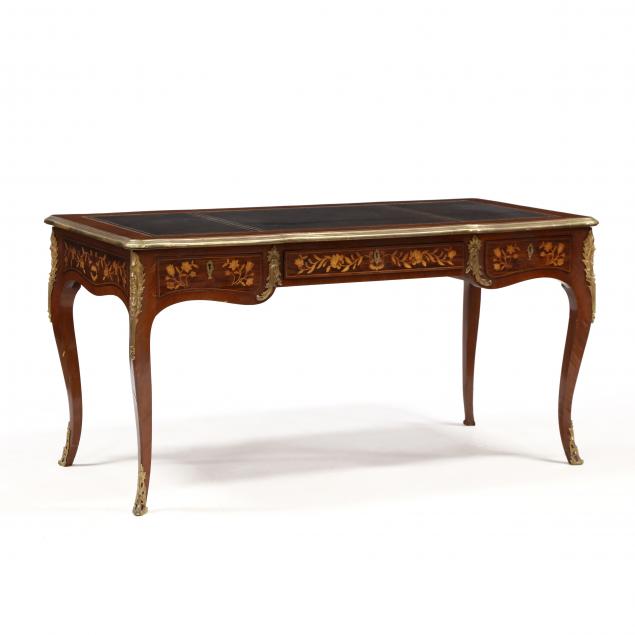 french-marquetry-inlaid-bureau-plat