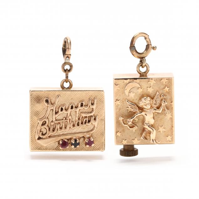 two-vintage-14kt-gold-musical-charms