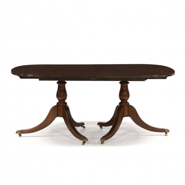 georgian-style-double-pedestal-banded-mahogany-dining-table