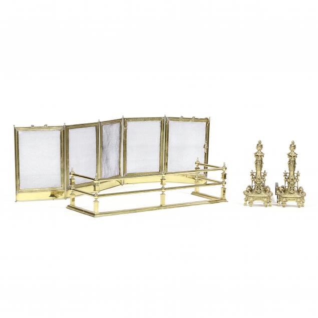 vintage-brass-fireplace-grouping