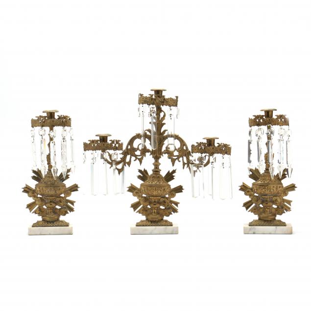 antique-three-piece-girandole-set