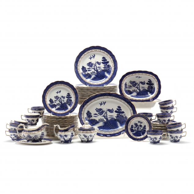 75-piece-set-of-royal-doulton-tableware-booth-s-real-blue-willow