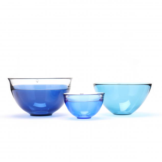 three-modern-orrefors-glass-bowls