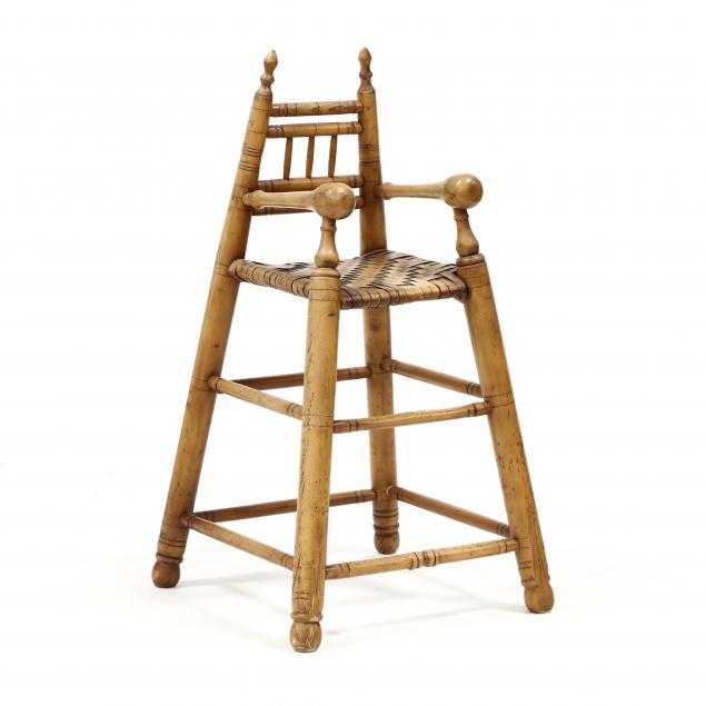 abe-cassidy-jr-nc-b-1942-primitive-style-child-s-highchair